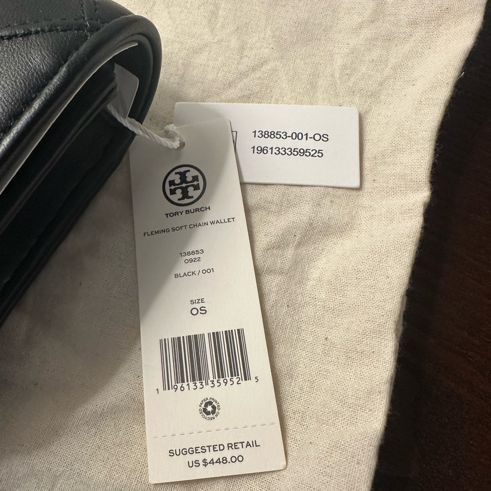 NWT Tory Burch - Fleming Crossbody with Gold Chain - Picture 13 of 16